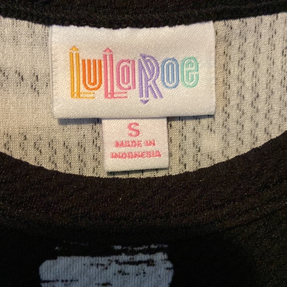 EUC Lularoe Ana black & white floral - Picture 3 of 4